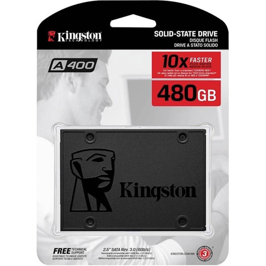 Disco Solido SSD - 480GB  Kingston A400