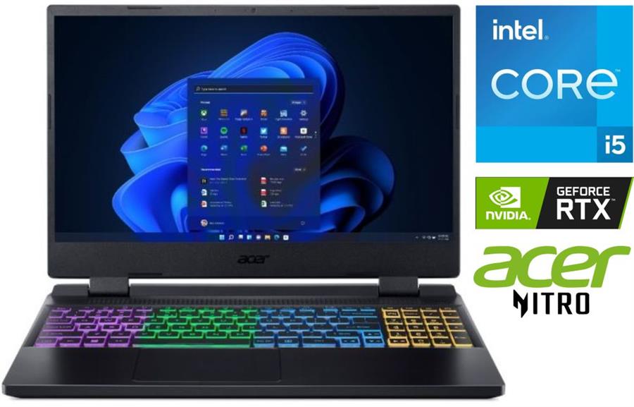Notebook Acer Nitro 5 Core I5 24GB Ssd512 RTX3050 LED 144hz