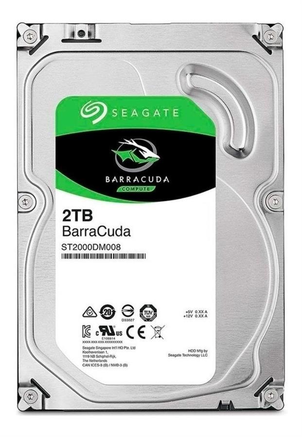 Disco Duro PC 2TB Sata3  Seagate Barracuda St2000dm008