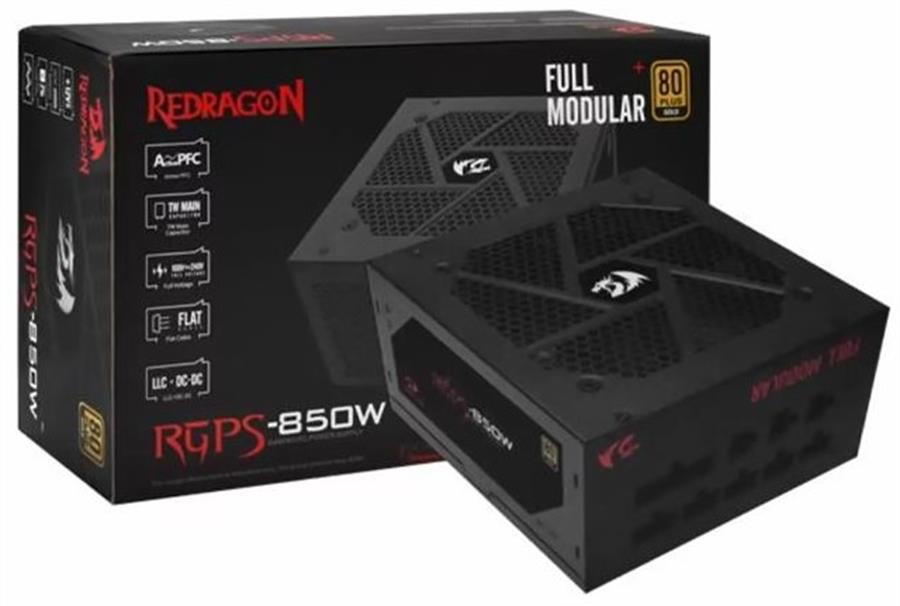 FUENTE REDRAGON 850W Modular 80+ GOLD