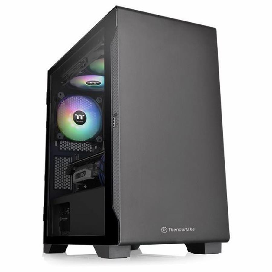 Gabinete Thermaltake S100 Mid-Tower TG Fan x1 Black