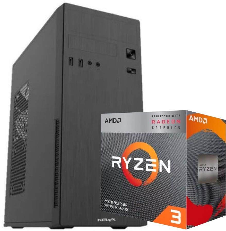 Pc Amd Ryzen 3 3200G 8GB Ssd 240Gb Video Radeon