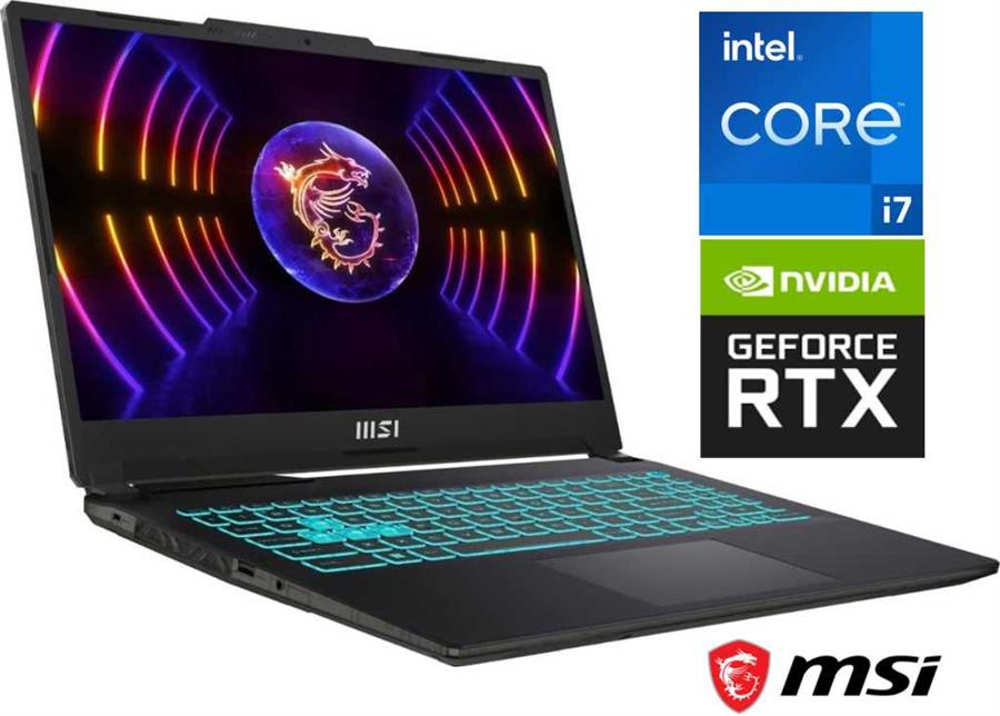 Notebook MSi Cyborg Core I7 13620h 16GB DDR5 Ssd512 RTX4050 LED 144hz