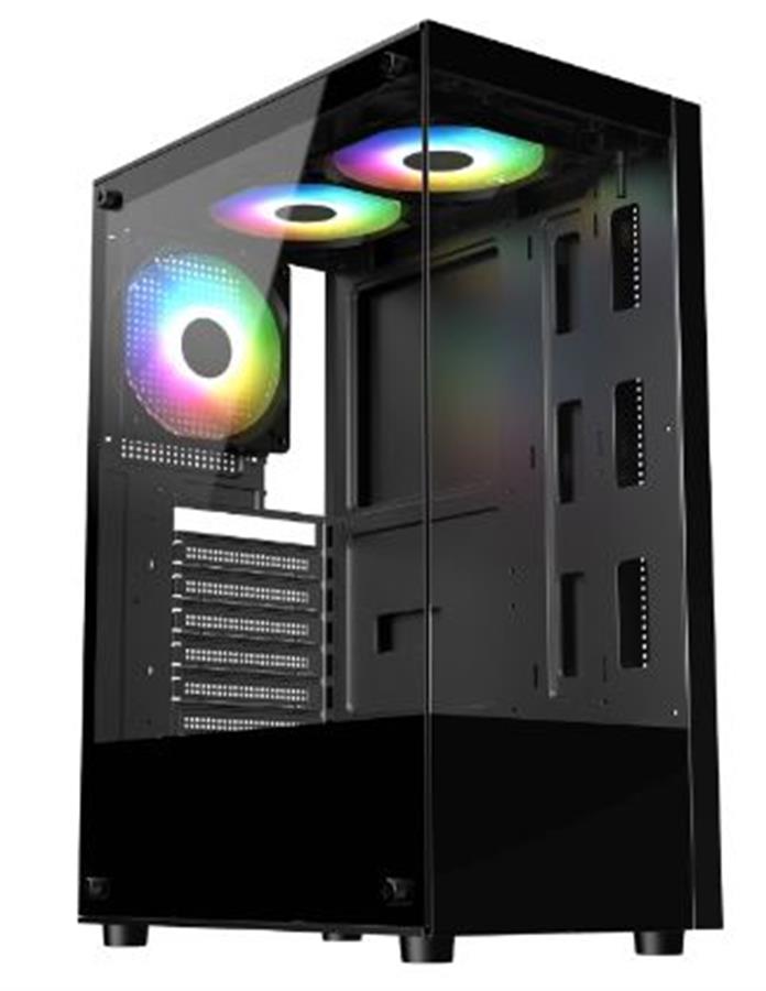 Gabinete Gamer SYX GAMER EQS11 BLACK 1x COOLER
