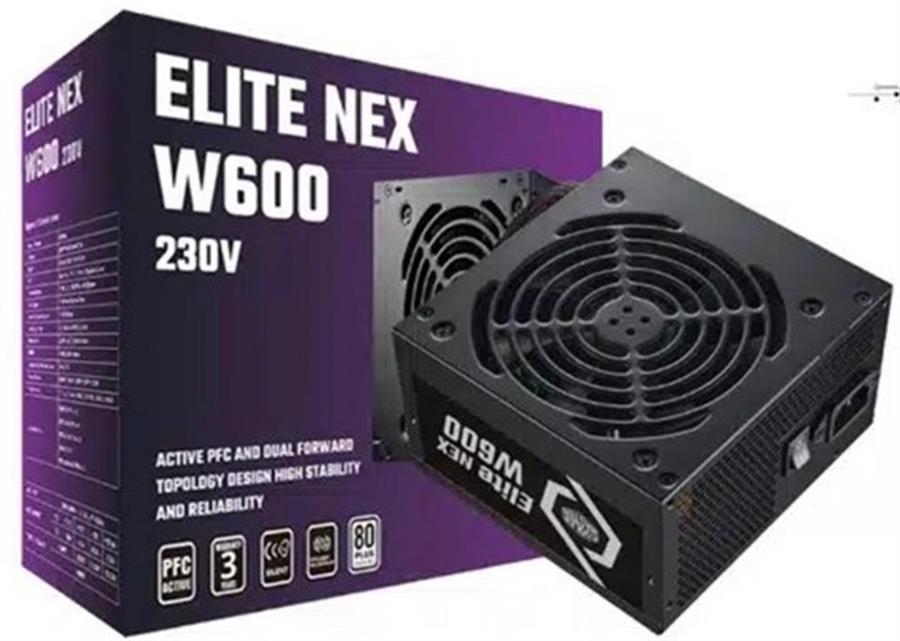 Fuente COOLER MASTER ELIT NEX 600W 80+