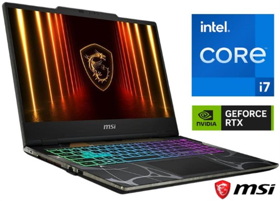 Notebook MSi Cyborg 15 B2RW Core 7 240H 16GB DDR5 Ssd512 RTX5060 8G LED 144hz