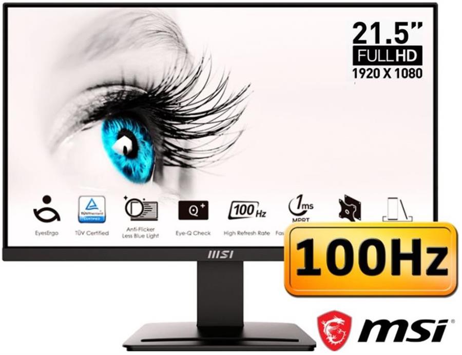 MONITOR LED 22 MSI PRO MP225 FHD 100HZ