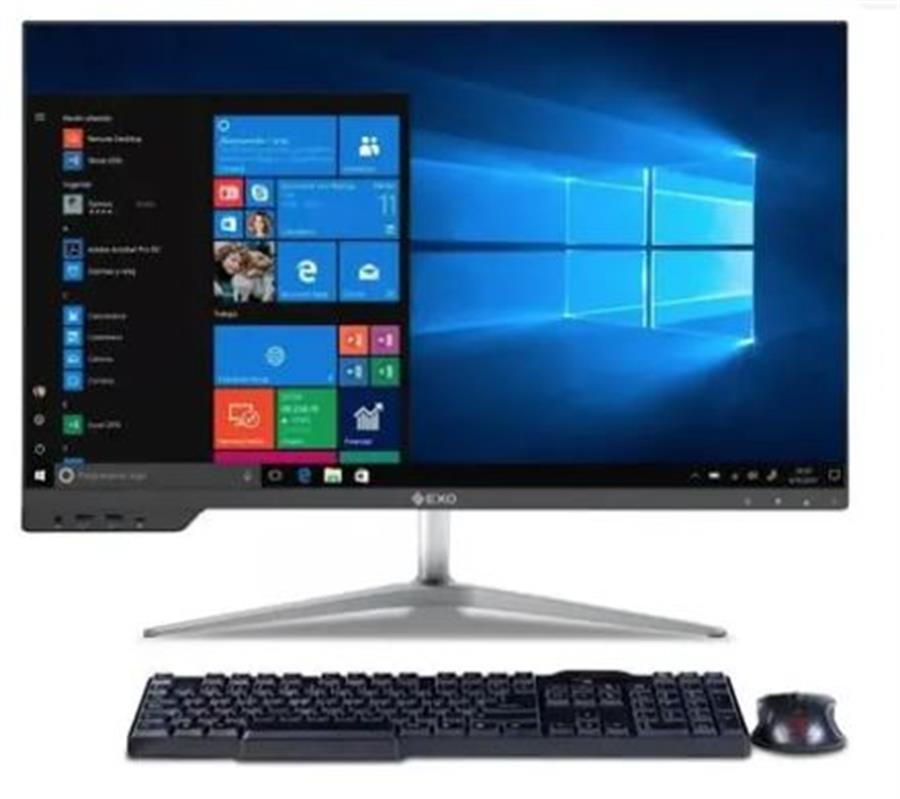 Pc All in One Exo Intel I5 10400 8GB RAM SSD120GB - Pantalla 24 WIFI+WebCam Teclado Mouse - USADA