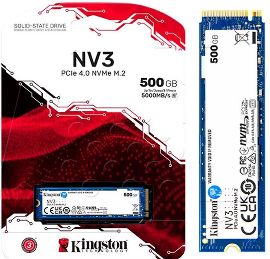 Disco Solido SSD M.2 500Gb Kingston Nv3 Nvme Pcie 4.0